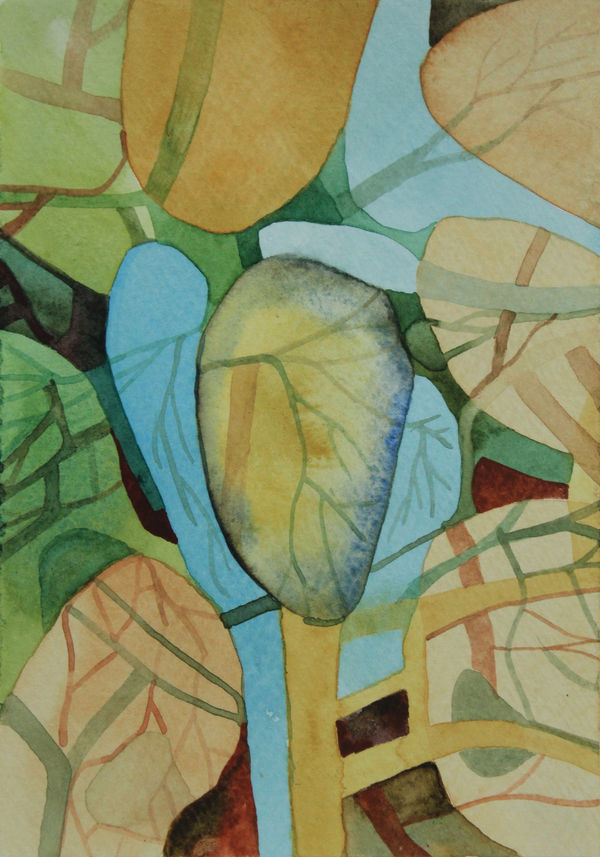 Shaanea Mendis Remember to Breathe II, 2025 Watercolour on Paper 15 x 10 cm 5 7/8 x 4 in