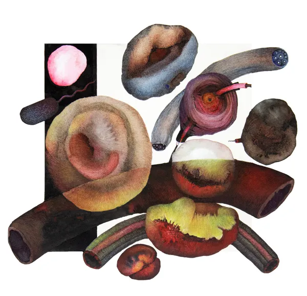 Pakkiyarajah Rupaneethan Untitled 04, 2022 Mixed Media on Paper 17 x 19 cm 6 3/4 x 7 1/2 in