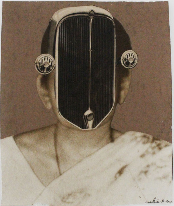 Saskia Pintelon b.1945Untitled VII, 2019 Collage on Vintage Photographs 28 x 24 cm 11 1/8 x 9 1/2 in