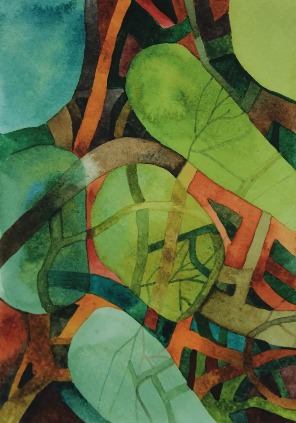 Shaanea Mendis Remember to Breathe XX, 2025 Watercolour on Paper 15 x 10 cm 5 7/8 x 4 in