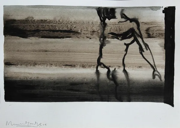 Manaram Gamage Figure 42, 2025 Acrylic on Paper 30 x 42 cm 11 3/4 x 16 1/2 in