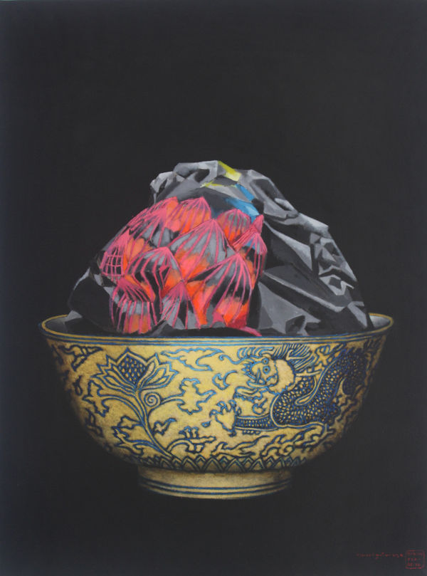 Gayan Prageeth Inedible V, 2024 Acrylic on Canvas 81 x 61 cm 31 7/8 x 24 in