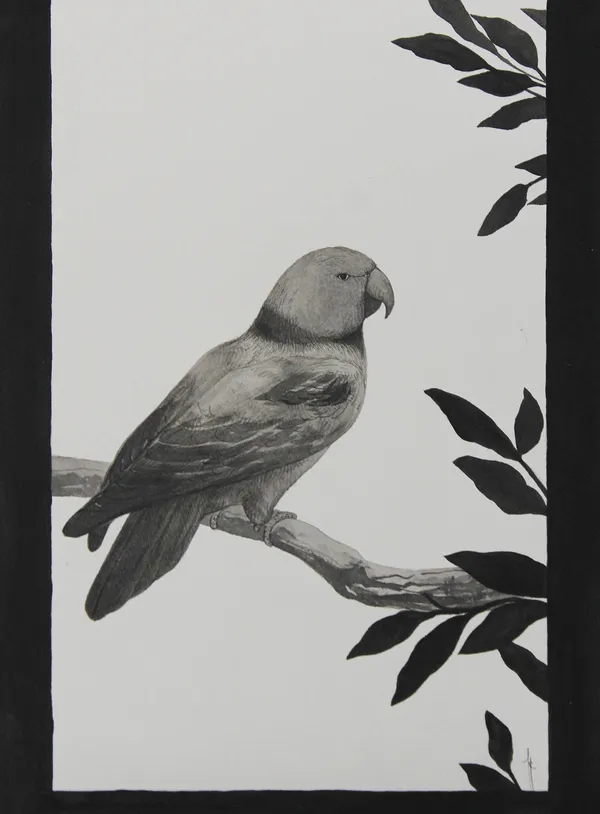 Firi Rahman The Journey XX, 2025 Acrylic and Pen on Paper 28 x 38 cm 11 x 15 in