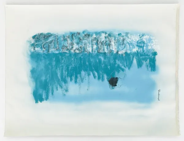 Fabienne Francotte Prayer Rug 04, 2018 Mixed Media on Canvas 88cm x 66cm