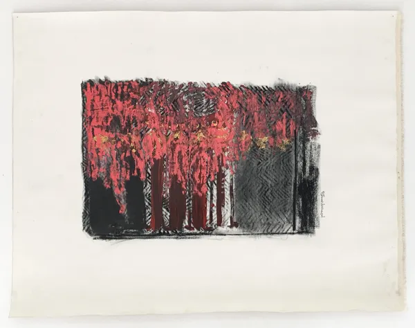 Fabienne Francotte Prayer Rug 07, 2018 Mixed Media on Canvas 87cm x 69cm