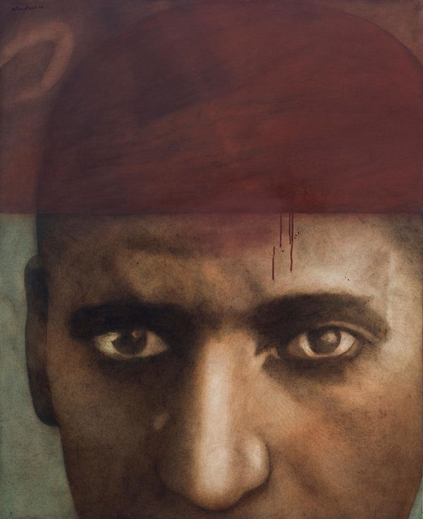 Chandra Bhattacharjee Untitled, 2016 Acrylic on Canvas 137 x 110.4 cm 54 x 43 1/2 in