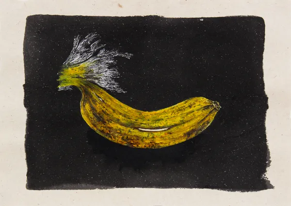 Inam Caffoor Banana Republic , 2025 Mixed Media & embroidery on Elephant Dung Paper 17 x 24 cm 6 3/4 x 9 1/2 in