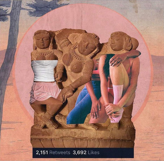 Muvindu Binoy Girls Night Out, 2020 Giclée Print on Archival Photo Paper 25 x 25 cm 9 7/8 x 9 7/8 in Edition of 10 plus 1AP