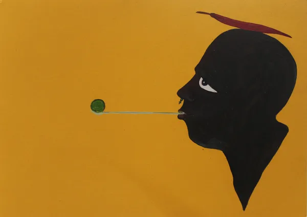 Sivasubramaniam Kajendran Untitled, 2025 Oil On Paper 21 x 29.7 cm 8 1/4 x 11 3/4 in