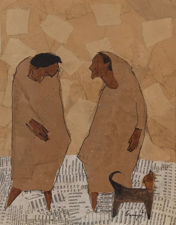 Pathum Gamage Instant Harmony , 2025 Mixed Media on Board 30 x 23.5 cm 11 3/4 x 9 1/4 in