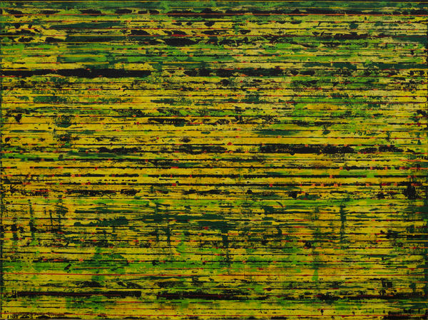 Chandraguptha Thenuwara Glitch:Camouflage, 2022 Acrylic on Canvas 120 x 160 cm 47 1/4 x 63 in