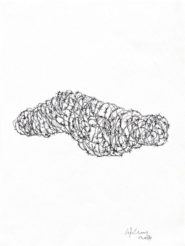 Chandraguptha Thenuwara Body, 2014 Ink on Paper 30 x 21 cm 11 3/4 x 8 1/4 in