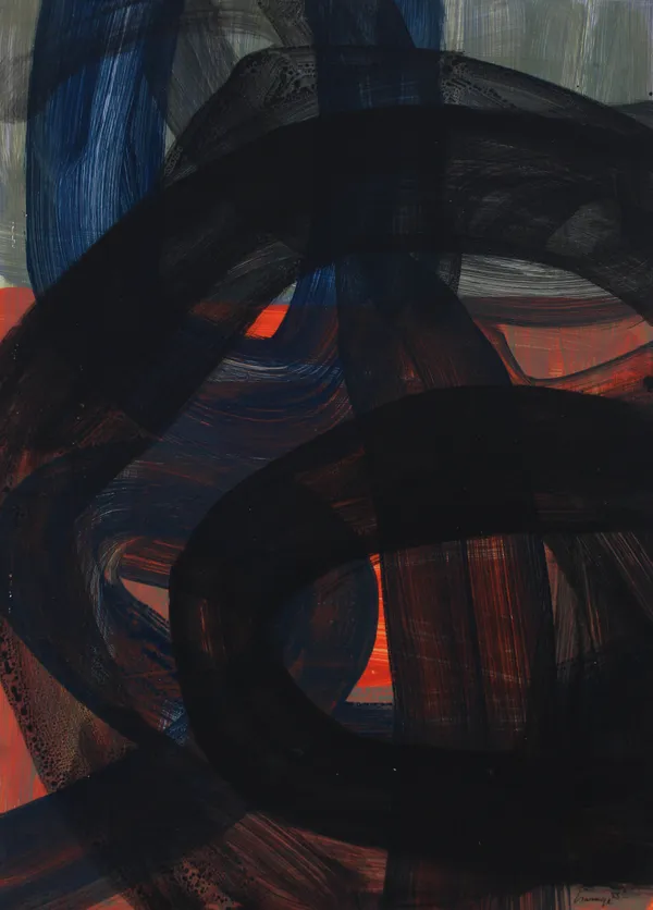 Pathum Gamage Station 54, 2025 Acrylic on Board 55.5 x 39.5 cm 21 7/8 x 15 1/2 in