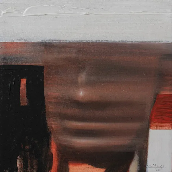 Manaram Gamage Faded 8, 2024 Acrylic on Canvas 33 x 33 cm 13 x 13 in