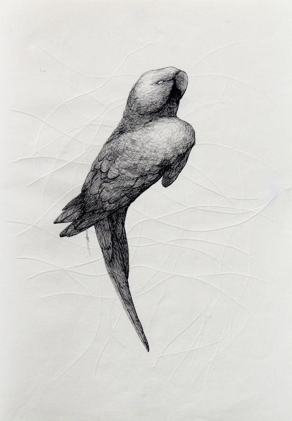 Firi Rahman The Journey lll, 2023 Pen on Paper 30 x 20 cm 11 3/4 x 7 7/8 in