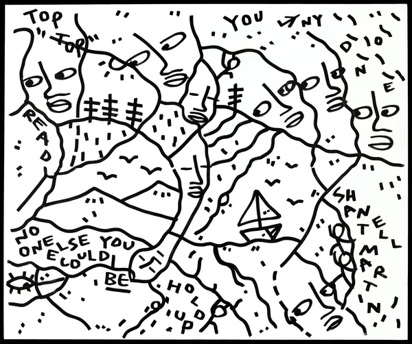 No One Else You Could Be ©, 2016 Ink on canvas 60 x 72 inches 152.4 x 182.9 cms