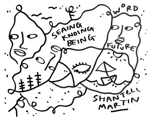 Shantell Martin - Drawings, Seaing Knowing Being, 2017