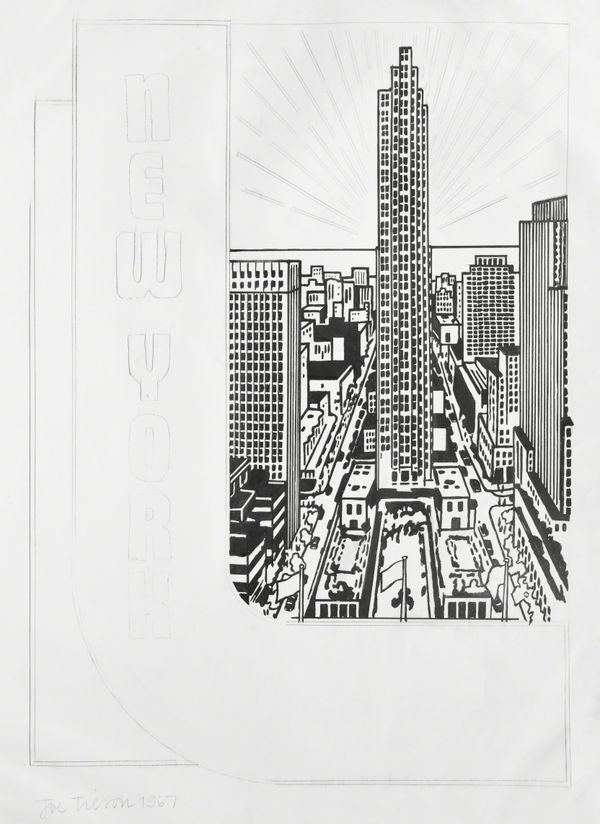 Joe Tilson - Joe Tilson, Study for Decal 3, pencil and Indian ink, 1967, signed , 1967