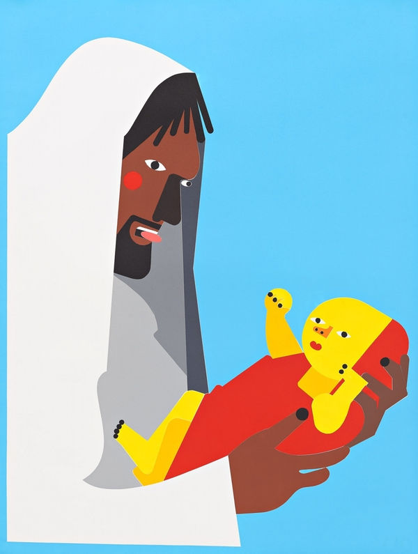 Nina Chanel Abney - Temporary Friends, 2019