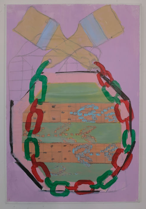 Ines Claus, Painter's necklace, 2020