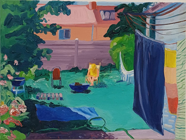 Elise Debrock, Tuin in Oostende, 2021