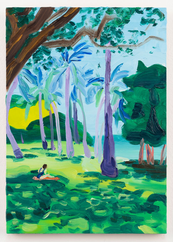 Elise Debrock, Purple Palms, 2020