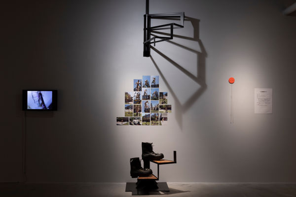 Shi Jin-Hua, Stairway Walker - A Tribute to Marcel Duchamp, 1996