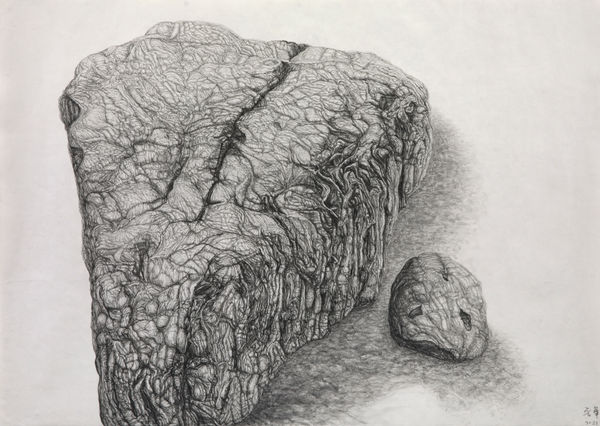 Shi Jin-Hua, Rock Landscape #2, 2021