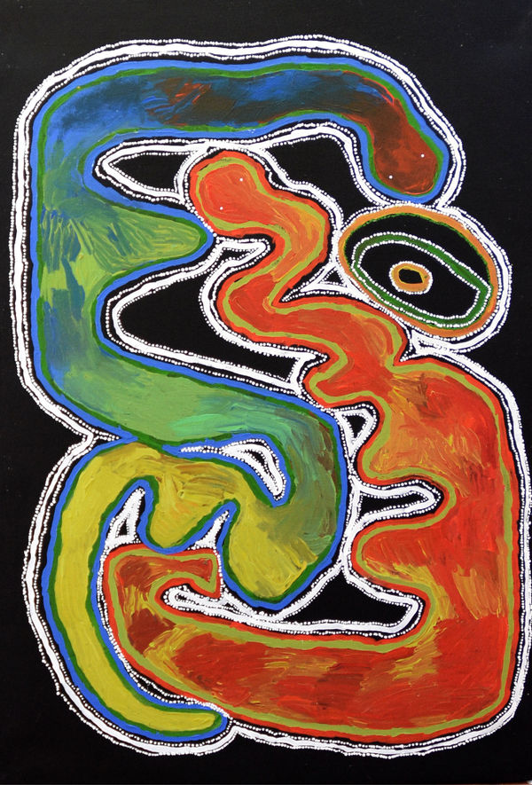 Dora Parker Pukara, 2022 acrylic on linen 137 x 90 cm