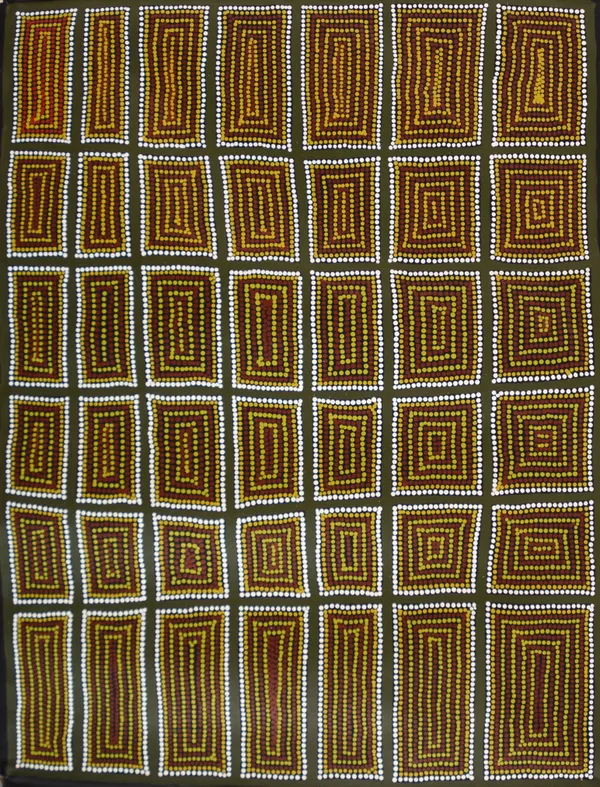 Adam Butler Kiwirrkurra, 2021 acrylic on canvas 91.4 x 121.9 cm