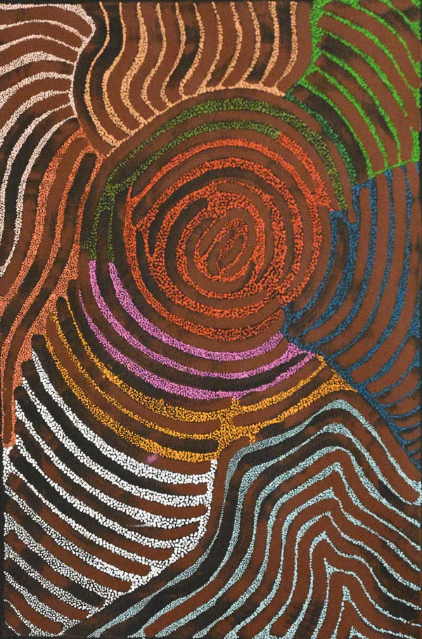 Cynthia Burke Landscape Wingellina, 2023 acrylic on canvas 105 x 74 cm