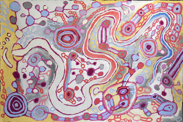 Sharon Adamson Wanampi Tjukurpa Acrylic on Linen 1525x1015mm (60x40"):