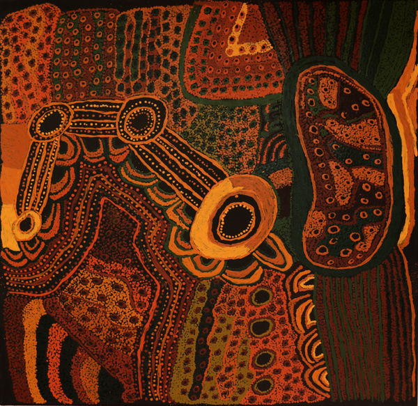 Judy Martin Ngayuku Mamaku Ngura (My Father's Country), 2019 Acrylic on linen 101 x 101 cm