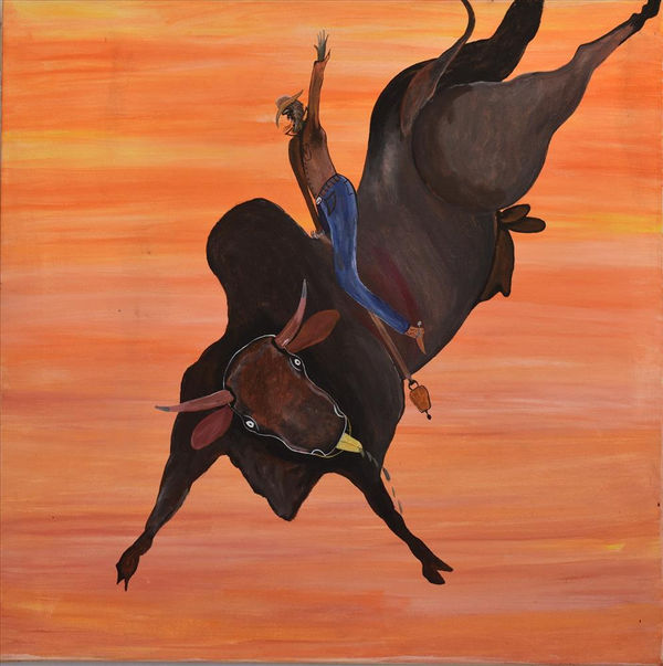 Phillip Munda Old Time Rodeo, 2019 Acrylic paint on canvas 90 x 90 cm