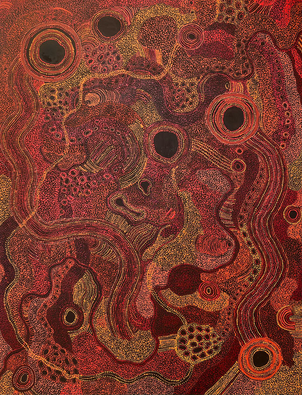 Janie Kulyuru Lewis Ngayuku ngura - My Country, 2021 acrylic on linen 152.5 x 198 cm