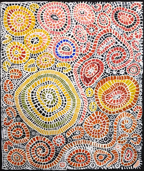 Lloyd Ajax Thi Kangaroo Tjukurrpa, 2022 acrylic on canvas 122 x 102 cm