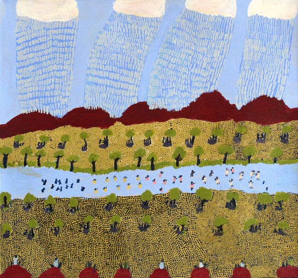 Grace Kemarre Robinya acrylic on linen 56 x 59.5 cm