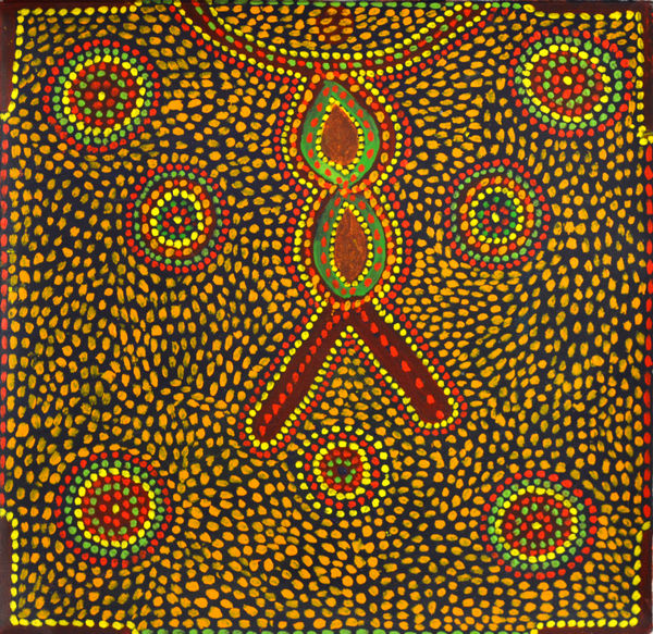 Isaac Cherel Garringari acrylic on canvas 60 x 60 cm