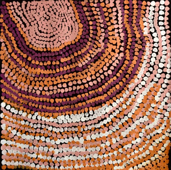Elaine Wanatjura Lane Papulankutja Dreaming, 2022 acrylic on linen 76 x 76 cm