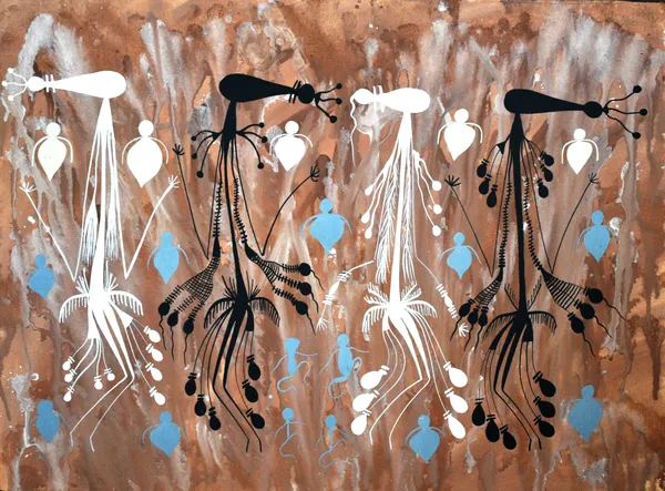 Jemma Unghango Gwion Gwion, 2020 natural pigment on paper 76 x 56 cm