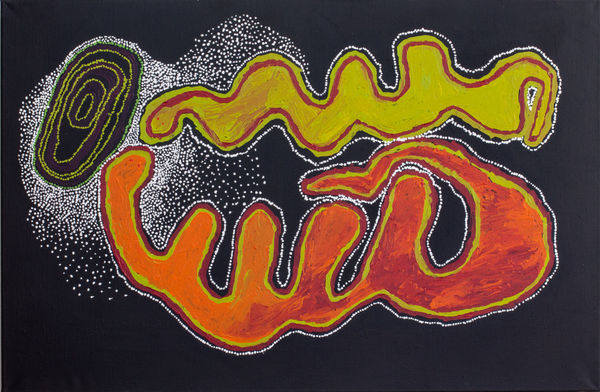 Dora Parker Pukara, 2022 acrylic on linen 137 x 90 cm