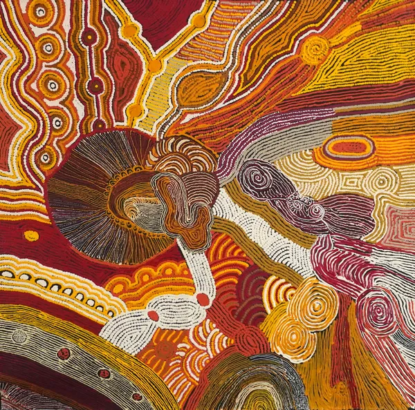 Janet Forbes Wati Kutjarra, 2025 acrylic on linen 61 x 61 cm