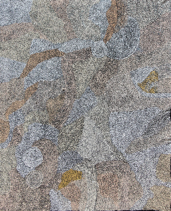 Betty King Maḻangka Puyini (After Rain), 2025 acrylic on linen 122 x 152 cm