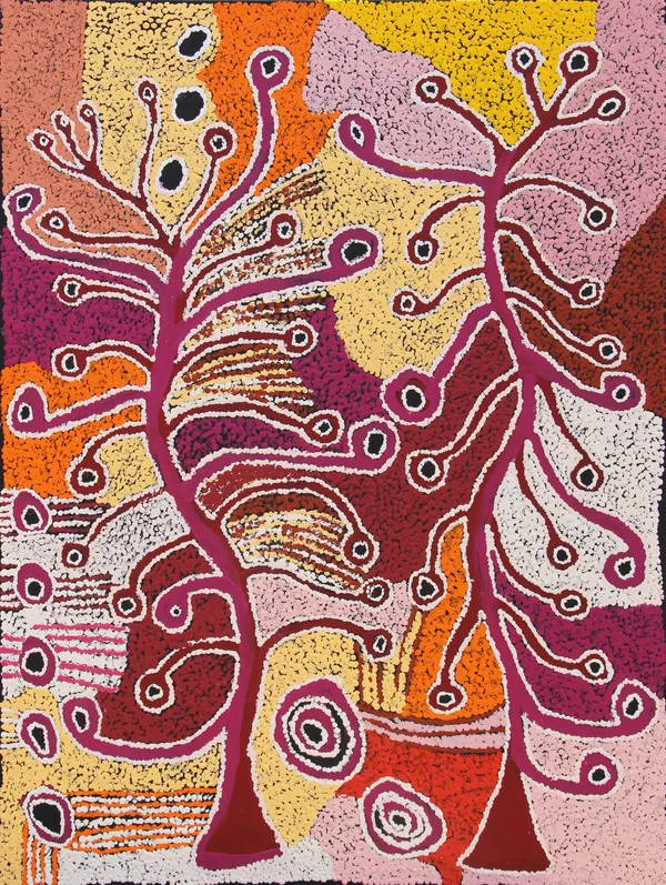 Betty King Wantjapila (Dry Plain), 2022 acrylic on linen 91 x 122 cm