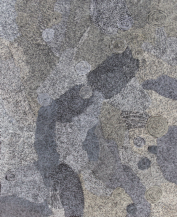 Betty King Wantjapila (Dry Plain), 2024 acrylic on linen 122 x 152 cm