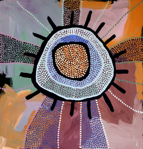 Linda Puna Ngayuku Ngura (My Home), 2019 Acrylic on canvas 122 x 122 cm