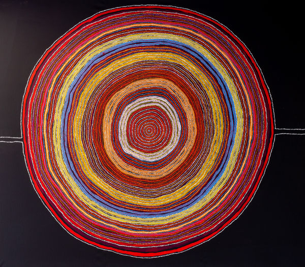 Lennard Walker Kulyuru , 2022 acrylic on linen 200 x 230 cm