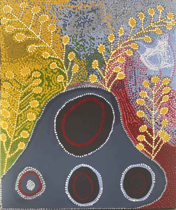 Nita Williamson Ngayuku ngura - My Country, 2021 acrylic on linen 122 x 101.5 cm
