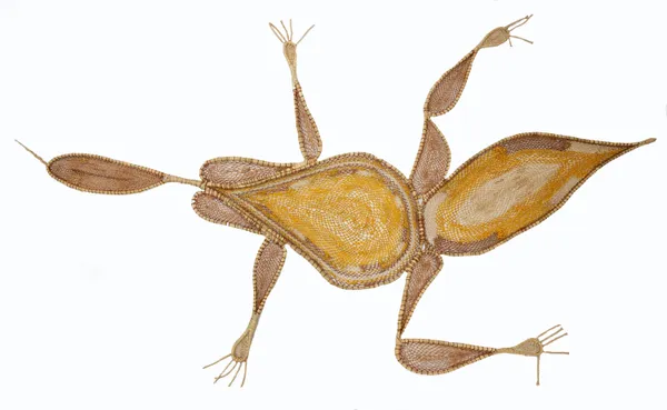 Robyn Nabegeyo Kurrih (Bluetongue Lizard), 2022 pandanus fibre and natural dyes 183 x 106 cm