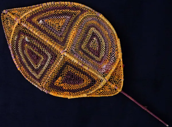 Christina Campion Nawarlah (Stingray), 2024 Pandanus (Pandanus Spiralis) and Paperbark (Melaleuca Quinquenervia) with Natural Dyes 71 x 34 cm